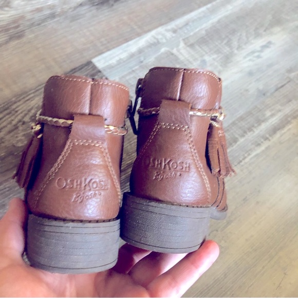 Oshkosh bgosh girls brown boho ankle boots size 8 - Picture 5 of 9